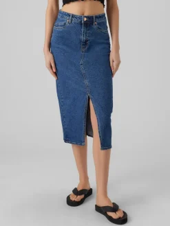 Vero Moda Veri Denimnederdel, , M-Dame Nederdele