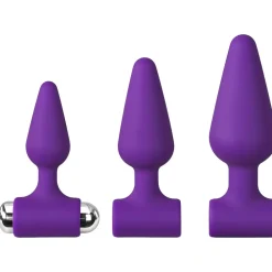 Baseks Vibrerende Butt Plug Sæt- Sexlegetøj