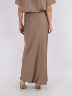 Neo Noir Vicky Heavy Sateen Nederdel, , 42-Dame Nederdele