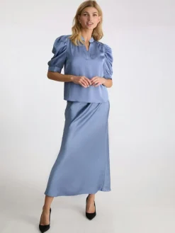Neo Noir Vicky Heavy Sateen Nederdel, , 42-Dame Nederdele