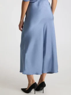 Neo Noir Vicky Heavy Sateen Nederdel, , 42-Dame Nederdele