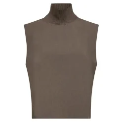 Co'Couture Vida Rib Turtleneck Vest, , S-Dame Veste