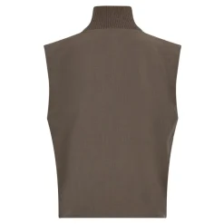 Co'Couture Vida Rib Turtleneck Vest, , S-Dame Veste