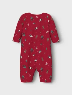 Name It Vismas Baby Natdragt, , 50 cm-Børn Undertøj & Nattøj|Bodies & Heldragter