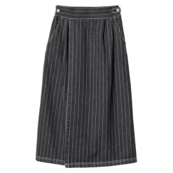 Online W' Orlean Nederdel, Black/White (Stone Washed), XS Dame Nederdele