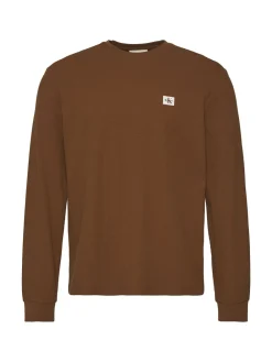Calvin Klein Waffle Badge Langærmet T-shirt, , L- T-Shirts & Poloer