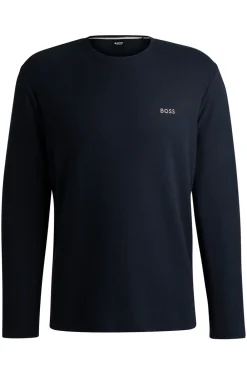 Online Waffle LS Pyjamas T-shirt, , L Nattøj