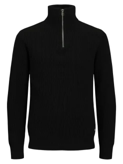 R.D.D. Royal Denim Division Walt half Zip Striktrøje, , M- Strik