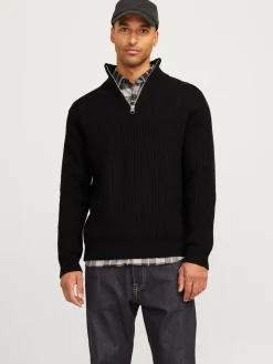 R.D.D. Royal Denim Division Walt half Zip Striktrøje, , M- Strik