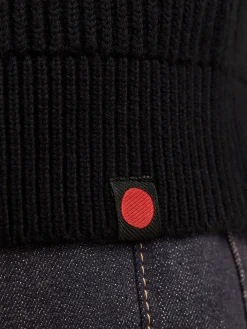 R.D.D. Royal Denim Division Walt half Zip Striktrøje, , M- Strik