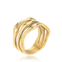 Outlet Wavy Ring, , 56 Dame Ringe