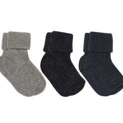 Online Wool Rib Baby 3-pak Strømper, , 15-16 Børn Sokker & Strømper