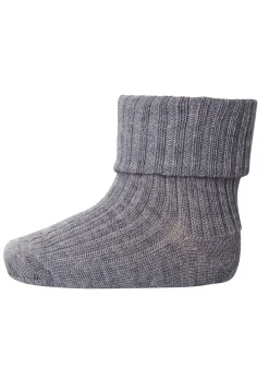 MP Denmark Wool Rib Baby Strømper, , 25-28-Børn Sokker & Strømper