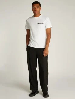 Calvin Klein Wool Wide Leg Bukser, , W32/L32- Jakkesæt & Blazere