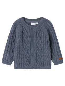Outlet Wrilla Wool Knit Cardigan, , 56 cm Børn Cardigans
