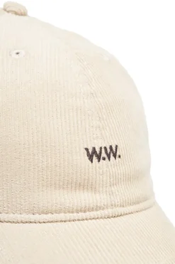Wood Wood W.W.Cap Fløjl Cap, , One size- Huer & Kasketter