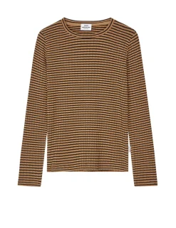 Mads Nørgaard 5x5 Stripe Talika Langærmet T-shirt, , 14 år-Børn T-Shirts & Toppe