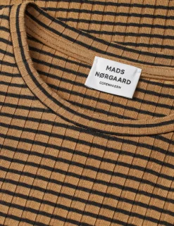 Mads Nørgaard 5x5 Stripe Talika Langærmet T-shirt, , 14 år-Børn T-Shirts & Toppe
