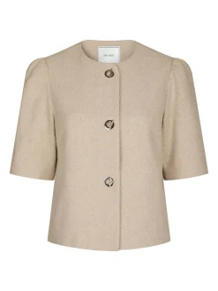 Neo Noir Xanthe Light Herringbone Blazer, , 36-Dame Jakker & Frakker