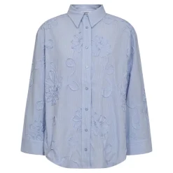 Co'Couture XavierCC Stripe Flower Skjorte, , L-Dame Bluser & Skjorter