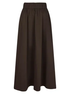 Neo Noir Yara Long Poplin Nederdel, , 42-Dame Nederdele