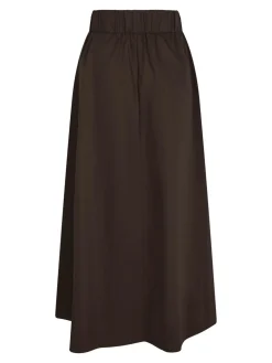 Neo Noir Yara Long Poplin Nederdel, , 42-Dame Nederdele