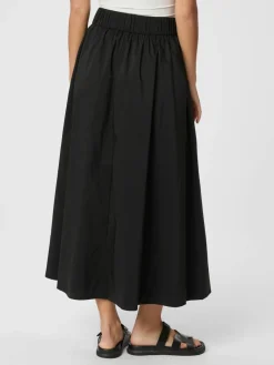 Clearance Yara Long Poplin Nederdel, , 40 Dame Nederdele