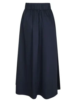 Neo Noir Yara Long Poplin Nederdel, , 36-Dame Nederdele