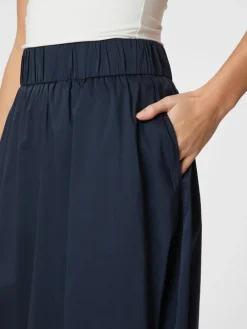 Neo Noir Yara Long Poplin Nederdel, , 36-Dame Nederdele