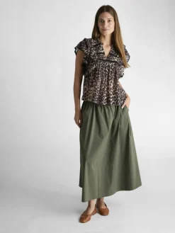 Yara Poplin Nederdel, , 36 Dame Nederdele