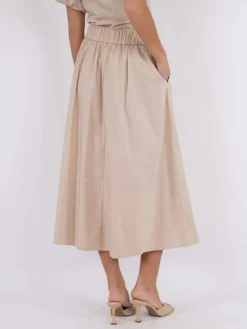 Hot Yara Poplin Nederdel, , 38 Dame Nederdele