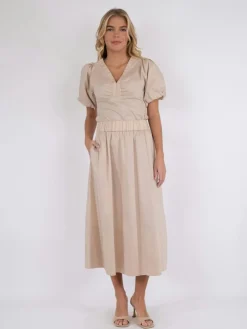 Hot Yara Poplin Nederdel, , 38 Dame Nederdele