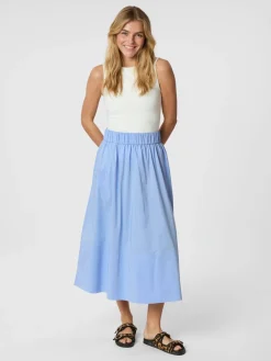 Outlet Yara Poplin Nederdel, , 40 Dame Nederdele