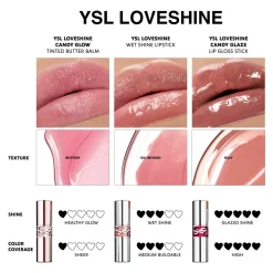 Yves Saint Laurent YSL Loveshine Candy Glow Tinted Lip Balm,- Læber